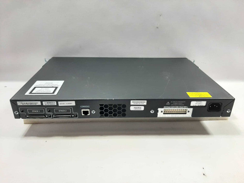 Cisco WS-C3750V2-48PS-S 48 Port PoE Switch, FACTORY RESET ~