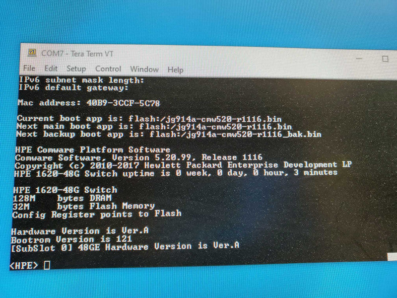 HP HPE OfficeConnect 1620-48G JG914A Gigabit Managed Switch _Reset  )