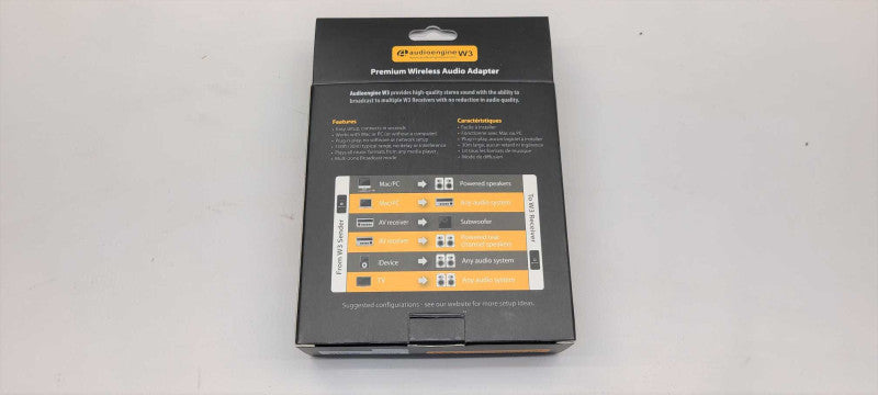 Audioengine  W3 Premium Wireless Audio Reciever Kit $