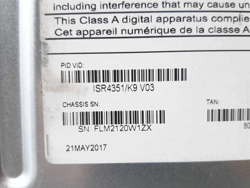 CISCO ISR4351-K9 GIGABIT Integrated Service Router, FACTORY RESET ~