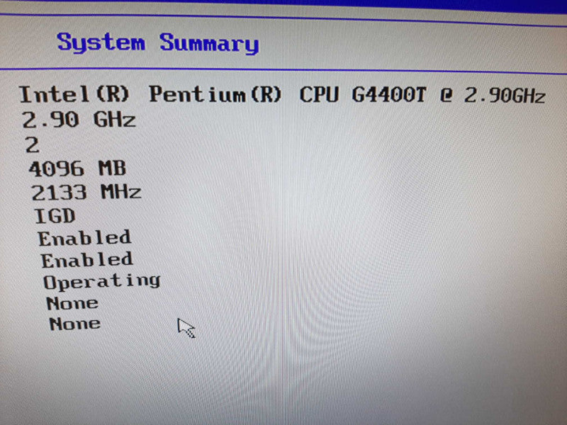 Lenovo M700 Tiny, Pentium G4400T 2.9GHz DC/4GB ~