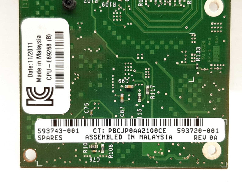 HP Quad-Port Ethernet Server Adapter 593743-001 593720-001 +