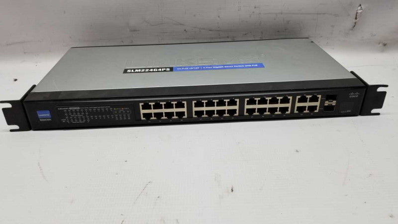 Linksys SLM224G4PS PoE / 24x fast / 4x gigabit port switch #