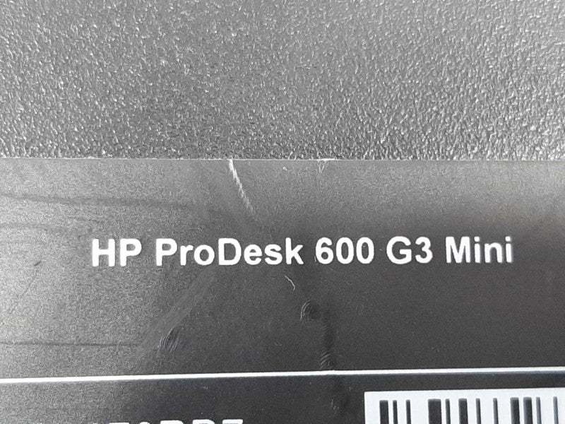 HP ProDesk 600 G3 Mini, Core i5-6500T  2.5GHz/16GB, NO SSDs/AC Adapter ~