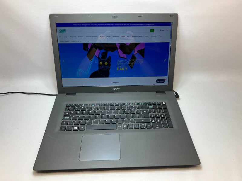 17\\" Acer Aspire E5-773G with i5-6200U 12GB RAM & 256GB SSD Storage AS-IS Read -