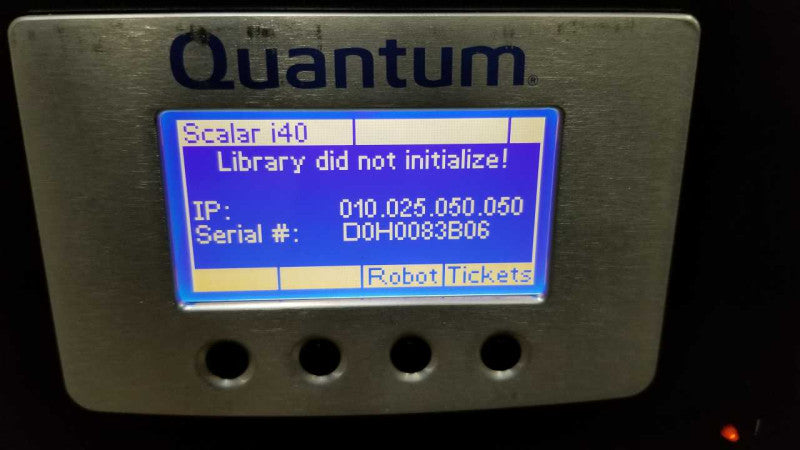 Quantum Scalari40 tape drive library / 2x LTO-6 Drive assembly controllers #