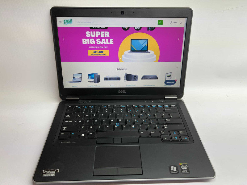 Dell Latitude E7440 i5-4300U 8GB RAM & 256GB SSD Storage  -