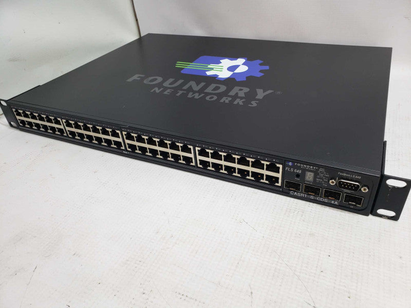 Brocade Foundry Fastiron FLS648 Gigabit Switch 48 x Copper GbE Ports 4 x SFP [