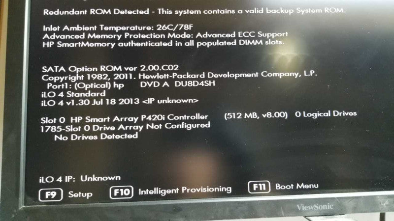 HP Proliant DL360p Gen8 Xeon E5-2643 @ 3.30ghz / 16gb ram / P420i ctrl  #