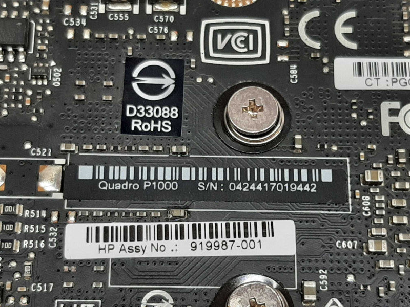 Dell Nvidia Quadro P1000 4GB GDDR5 Graphics Card Low Profile, AS-IS ~