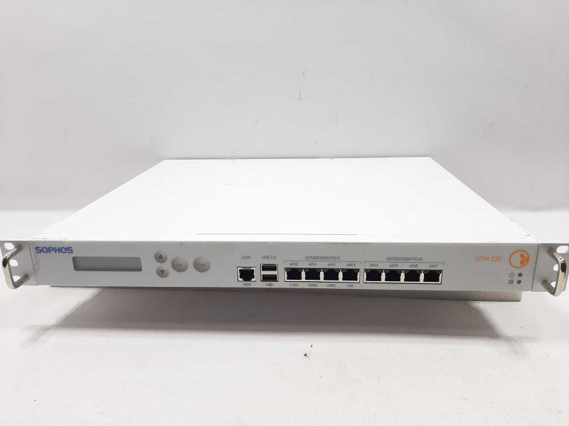 Sophos UTM 220 firewall8 x 1Gb ports, FACTORY RESET ~