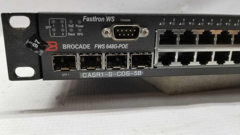 Brocade FWS 648G-PoE Switch / see notes #
