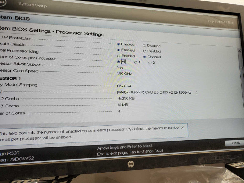 Dell PE R320 Xeon E5-2403 @1.8GHz 8GB RAM, H310 Mini 2x PSU 6x2.5\\" )