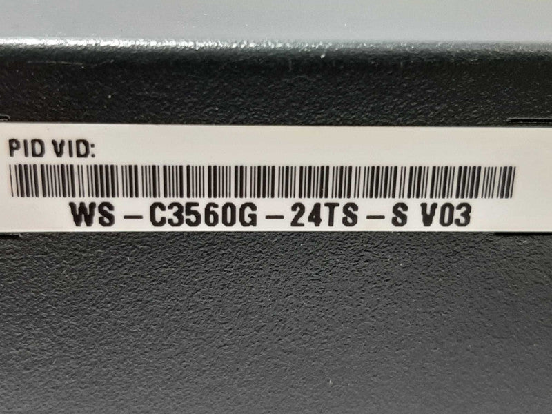 Cisco WS-C3560G-24TS-S 3560G 24 Port Gigabit Switch, FACTORY RESET ~
