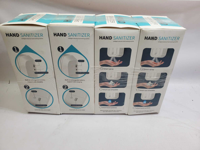 Lof of 4x Touchless Automatic Hand Sanitizer Spray, USB Charging )
