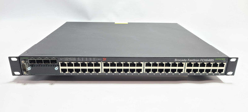 Brocade FastIron FCX648S 48 Port Gigabit Switch 4 x SFP  $