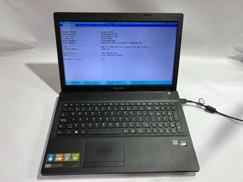 AS-IS Lenovo G505 AMD E1-2100 CPU 2GB RAM  -