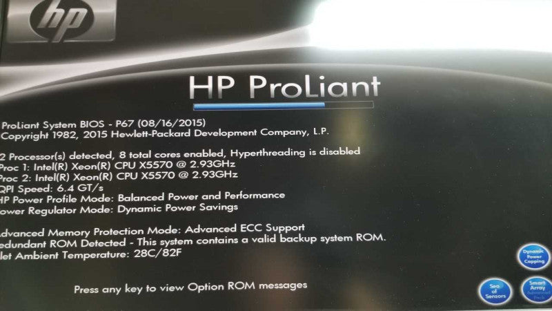 HP proliant DL380 G7 2x Xeon X5570 @ 2.93ghz / 96gbn ram / P410i Ctrl #