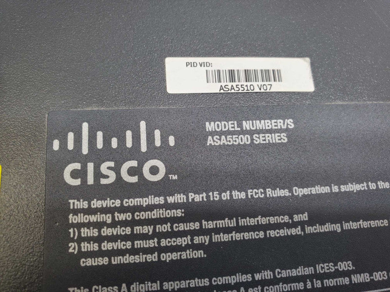 CISCO ASA5510 ADAPTIVE SECURITY Appliance _reset )