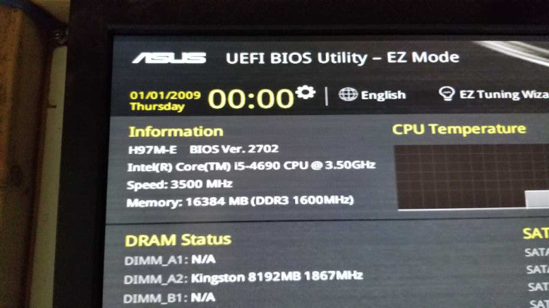 custom PC I5-4690 @ 3.50ghz / 16gb ram / H97M-E Motherboard #