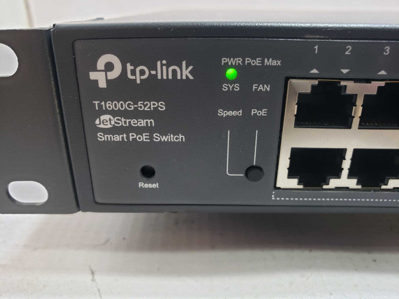 TP-Link T1600G-52PS 48-Port Gigabit Smart PoE+ Switch TL-SG2452P [