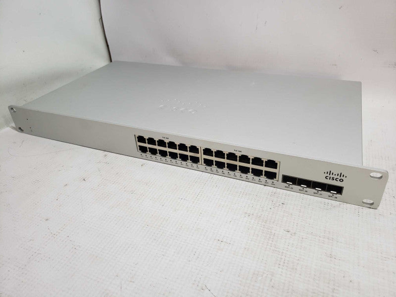 Cisco MS225-24P-HW Meraki Unclaimed Stck 24x GigE 370W PoE Port Switch [