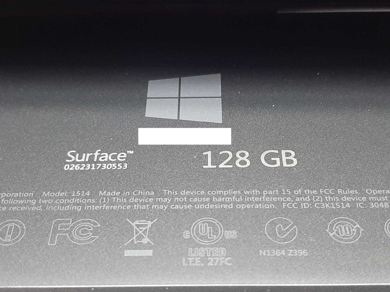 Microsoft Surface Pro i5-3317U @ 1.7GHz 4GB RAM 128GB Flash w/ Keyboard |
