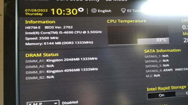 Custom PC I5-4690 @ 3.50ghz / 6gb ram / H97M-E Motherboard #