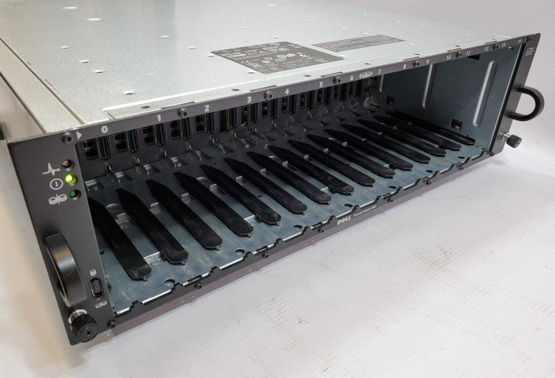 Dell PowerVault MD1000 AMP01 Array 15x 3.5\\" No HDD w/ 2x PSU, 2x controllers (