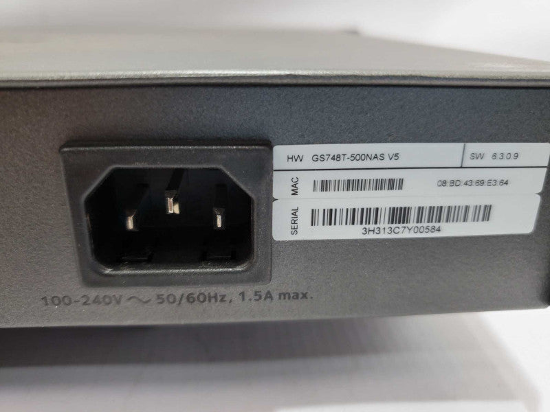 NETGEAR ProSafe GS748T v5 48 Port Gigabit Ethernet Smart Switch )