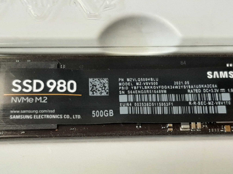 SAMSUNG 980 500GB PCIe 3.0 x4 NVMe SSD M.2 Internal Solid State Drive Open Box ~