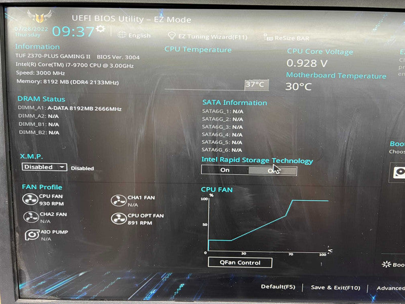 i7-9700 CPU  -