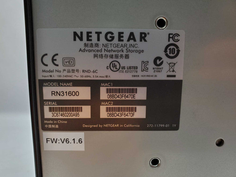 Netgear RN31600 (