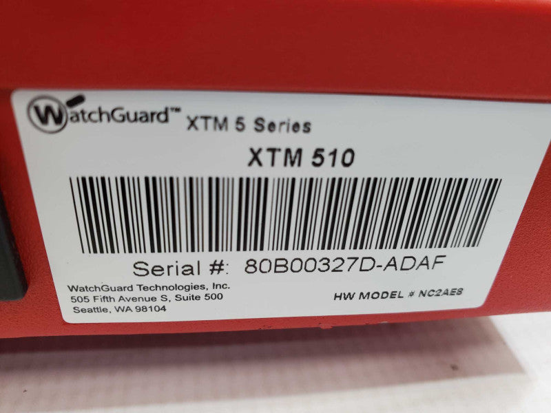 WatchGuard 5 Series XTM 510 NC2AE8 Security Appliance _ for Parts )