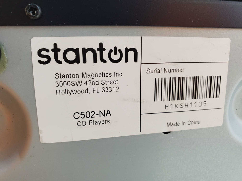 Stanton C.502 RackMount CD Player (