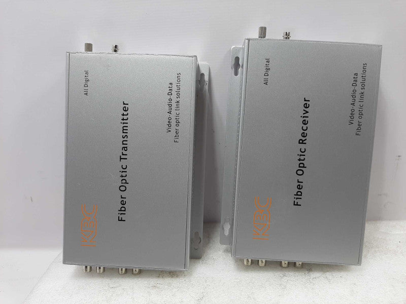 KBC FIBER OPTIC TRANSMITTER FDVA4-M1T-WSA / RECEIVER FDVA4-M1R-WSA  ~