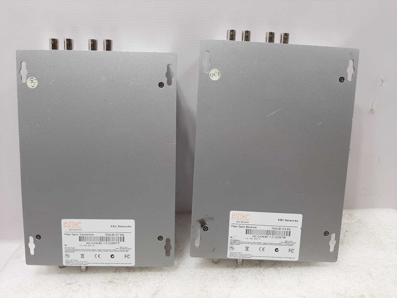 KBC FIBER OPTIC TRANSMITTER FDVA4-M1T-WSA / RECEIVER FDVA4-M1R-WSA  ~