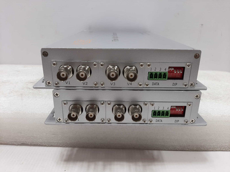 KBC FIBER OPTIC TRANSMITTER FDVA4-M1T-WSA / RECEIVER FDVA4-M1R-WSA  ~
