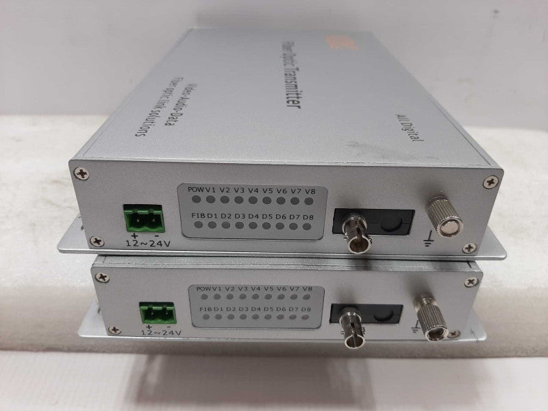 KBC FIBER OPTIC TRANSMITTER FDVA4-M1T-WSA / RECEIVER FDVA4-M1R-WSA  ~
