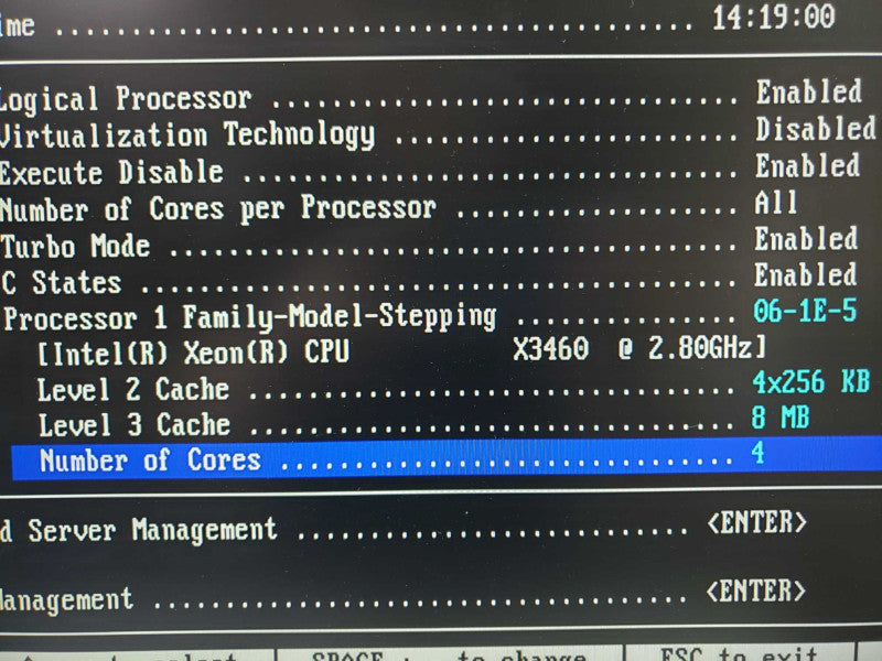 DELL PowerEdge R310 Xeon X3460@2.8GHz 4GB ECC DDR3 No RAID [