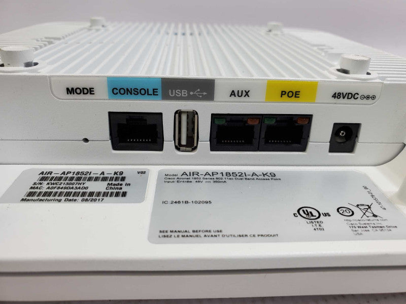 Cisco AIR-AP1852I-B-K9 Wireless Access Point _ for part )