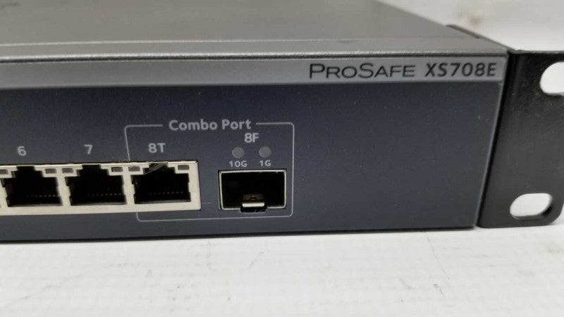 Netgear ProSafe XS708E V2 Plus 10GBASE-T Switch 8 Port 10 Gbps / factory reset #