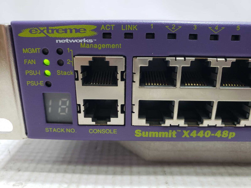 Extreme Networks Summit X440-48P 48 Port Gigabit PoE Switch [