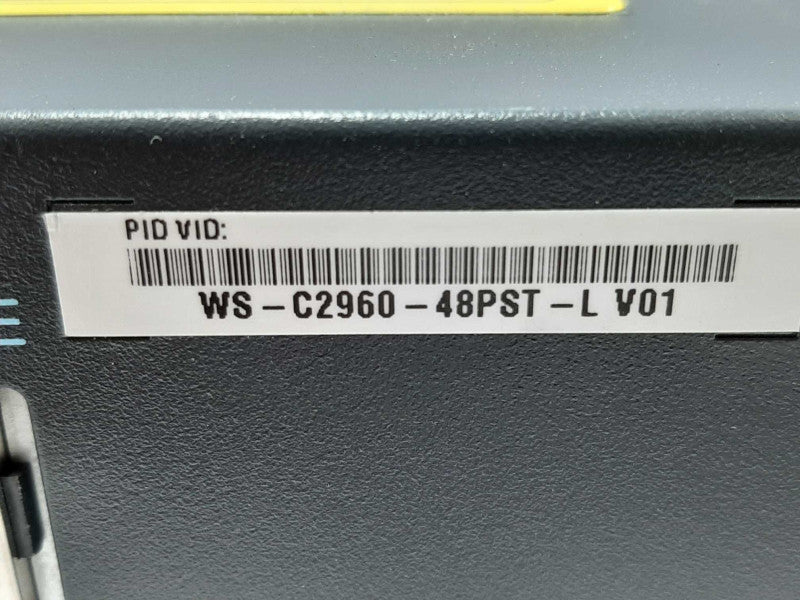 CISCO CATALYST 2960 PLUS SERIES POE 48 PORT SWITCH WS-C2960+48PST-L FCTY RESET ~