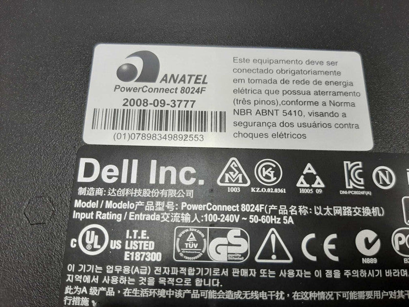Dell POWERCONNECT 8024F 24-Port 10G SFP+ 4x Combo Ports Layer3 Switch, 2xPSUs ~