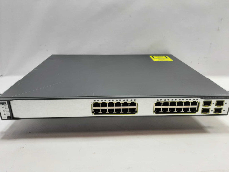 CISCO WS-C3750G-24PS-S Catalyst 3750 24 10/100/1000T PoE +, FACTORY RESET ~