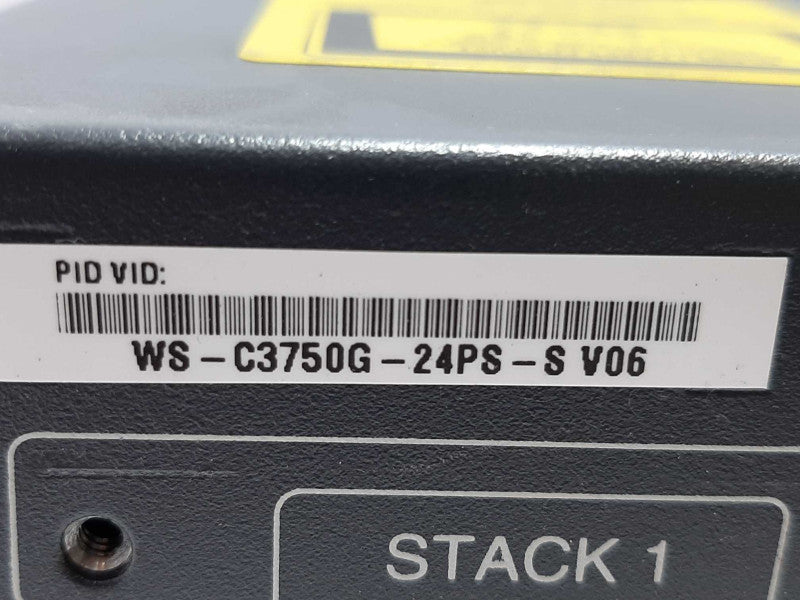 CISCO WS-C3750G-24PS-S Catalyst 3750 24 10/100/1000T PoE +, FACTORY RESET ~