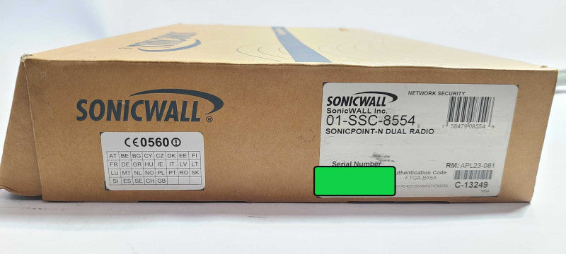 SonicWall 01-SSC-8554 Dual Radio 2.4/5GHz 300Mbps Wireless Access Point $