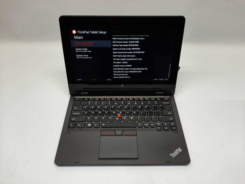 Lenovo ThinkPad Helix TP00065A Core 5Y71 @ 1.2GHz 8GB RAM 256GB SSD Keyboard #