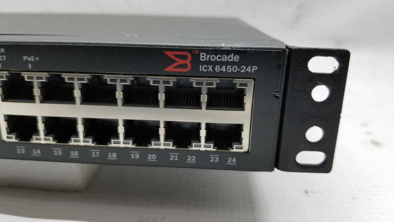 Brocade Communication System 6450-24P Switch PoE #